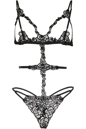 FLEUR DU MAL Fleur guipure bodysuit
