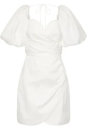 Rebecca Vallance Chene puff-sleeved mini dress