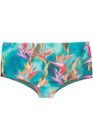 Lygia & Nanny Bird of paradise-print swimming trunks
