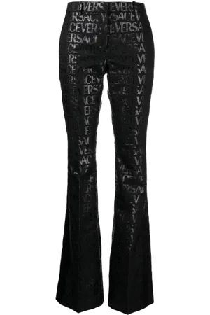 VERSACE Allover flared trousers