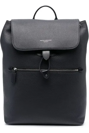 ASPINAL OF LONDON Reporter grained-leather backpack