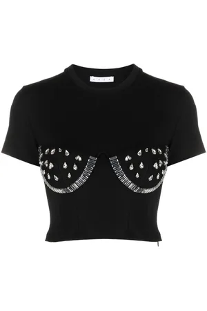 AREA Crystal-cup T-Shirt