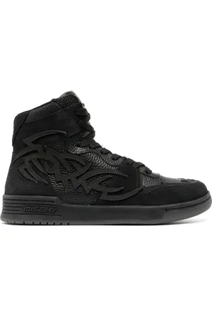 MISBHV Panelled high-top leather sneakers