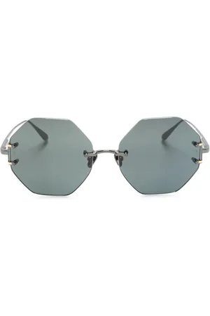 Linda Farrow Arua hexagonal-frame sunglasses