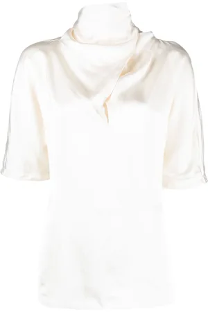 Jil Sander High-neck silk blouse