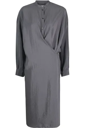 LEMAIRE Twisted band-collar shirtdress