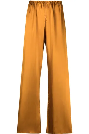 FORTE FORTE Wide-leg satin-finish trousers