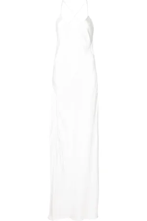 Michelle Mason Open-back silk gown
