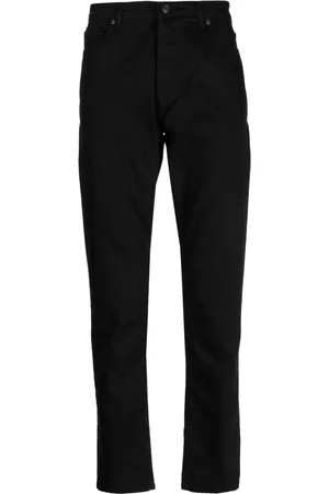 HUGO BOSS Logo-patch stretch tapered jeans