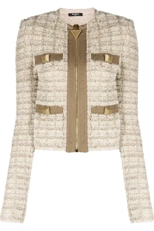 Balmain Button-embellished bouclé jacket