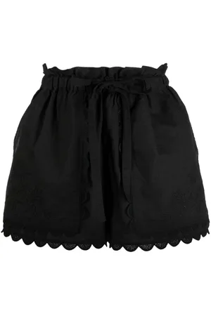 ULLA JOHNSON Nellie embroidered shorts