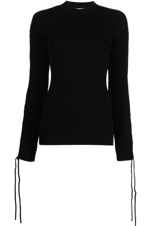 OFF-WHITE Ženy Topy - Lace-detail ribbed top