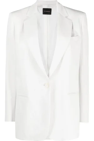The Andamane Single-breasted cotton-linen blend blazer