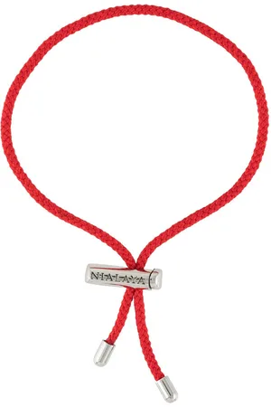 Nialaya String engraved-logo bracelet