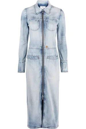 Courrèges Knee-length denim jacket