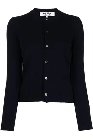 Comme des Garçons Logo-patch wool cardigan