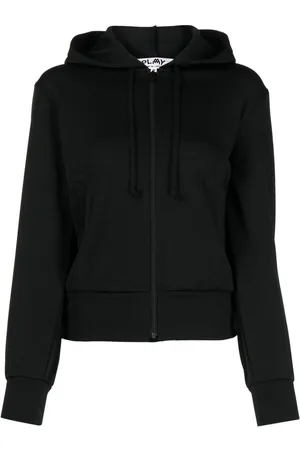 Comme des Garçons Logo-appliqué zip-up hoodie