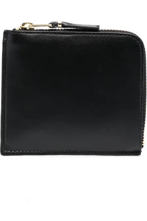 Comme des Garçons Checkerboard-lining leather wallet