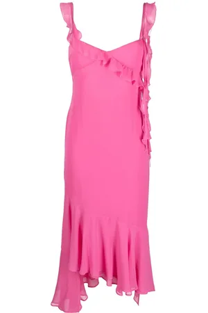 The Andamane Ruffle-detail midi dress