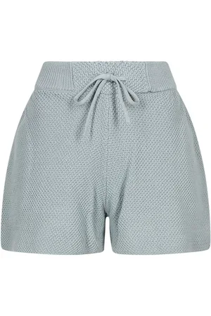 HONOR THE GIFT Logo-embroidered knitted shorts