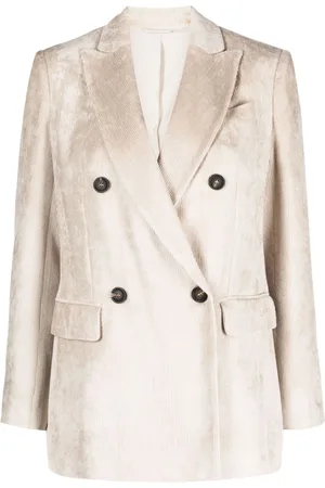 Brunello Cucinelli Double-breasted corduroy blazer