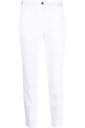 Jacob Cohen Logo-embroidered cropped trousers