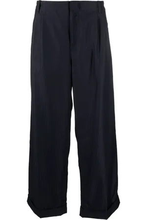 Etro Pinstripe wide-leg wool trousers