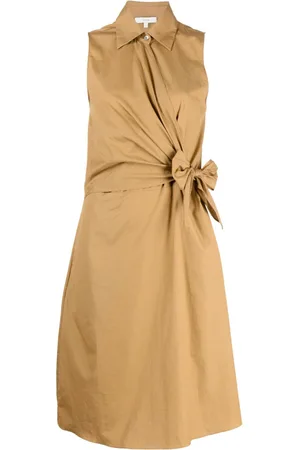 Vince Sleeveless cotton shirt dress