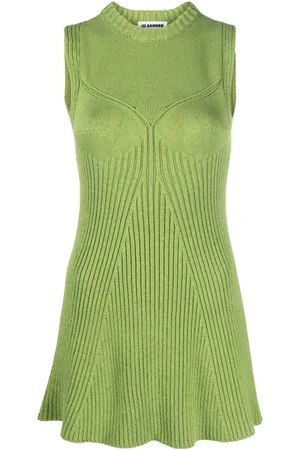 Jil Sander Sleeveless ribbed-knit top