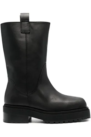 ECKHAUS LATTA Leather stacked boots