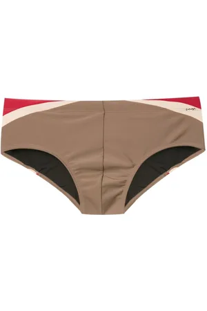 AMIR SLAMA Side-stripe swim trunks