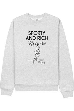 Sporty & Rich Running Man graphic-print sweatshirt