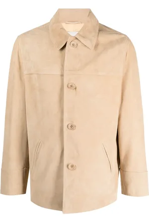 Drôle de Monsieur Buttoned goatskin shirt jacket