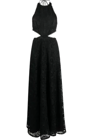 Sabina Musayev Doro lace halterneck maxi dress