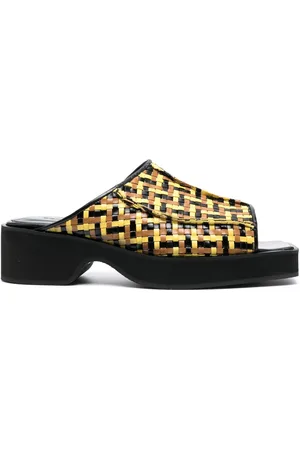 ECKHAUS LATTA 55mm interwoven leather sandals