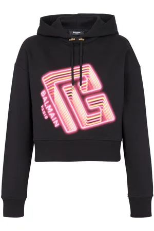 Balmain Logo-print cotton hoodie