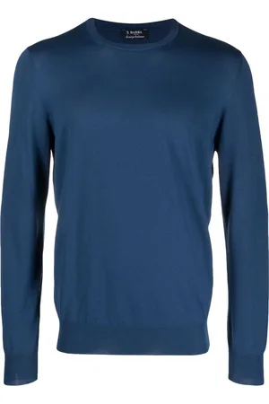 BARBA Crew-neck cotton jumper