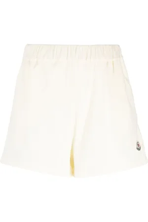Moncler Logo-patch velour shorts