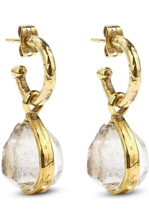 Goossens Cachemire rock crystal drop earrings