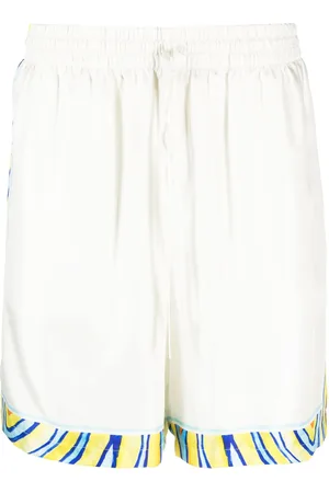 Casablanca Tennis Club Icon silk shorts