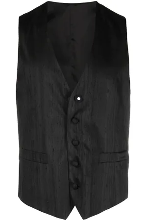 LARDINI Logo-patch waistcoat