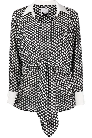 Edward Achour Paris Polka dot print long-sleeved blouse