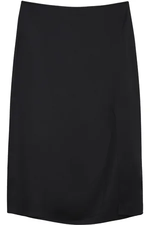 ANINE BING Jolin silk midi skirt