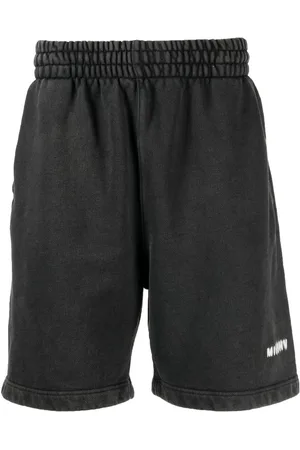 MISBHV Community logo-print track shorts