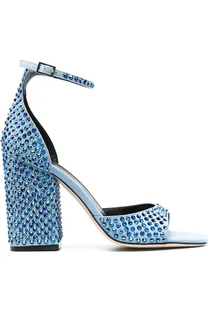 PARIS TEXAS Holly Fiona 100mm rhinestone sandals