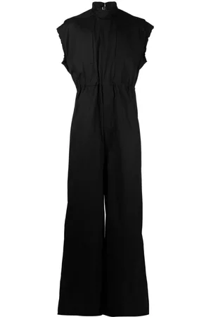 Rick Owens Muži Overaly dlouhé - Layered tied-waist cotton jumpsuit