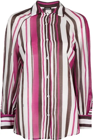 Kiton Striped cotton-silk shirt