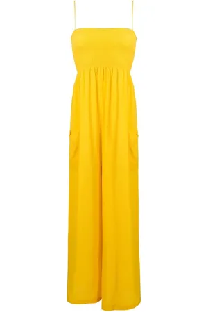 Olympiah Smocked detail sleeveless jumpsuit