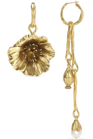 Goossens Talisman Poppy asymmetric earrings