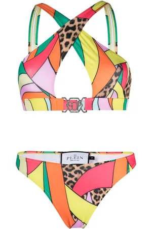 Philipp Plein Crossover-strap bikini set